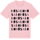 Pink Cotton t-shirt med Hösabo ordlek t-shirt