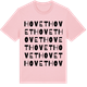 Pink Cotton t-shirt med Hovet ordlek t-shirt