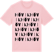 Pink Cotton t-shirt med Hövik ordlek t-shirt