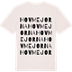 Vintage White t-shirt med Hovmejorna ordlek t-shirt