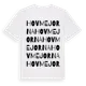 White t-shirt med Hovmejorna ordlek t-shirt