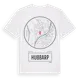 White t-shirt med Hubbarp t-shirt