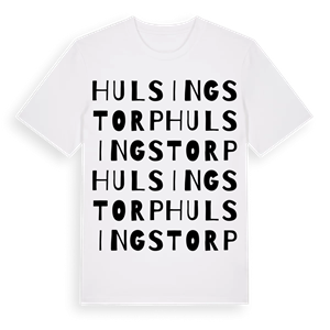 Hulsingstorp ordlek t-shirt – ekologisk bomull t-shirt från Pinshirt