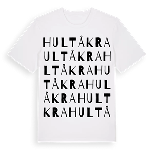 Hultåkra ordlek t-shirt – ekologisk bomull t-shirt från Pinshirt