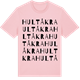 Pink Cotton t-shirt med Hultåkra ordlek t-shirt