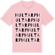 Pink Cotton t-shirt med Hultarp ordlek t-shirt