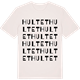 Vintage White t-shirt med Hultet ordlek t-shirt