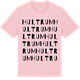 Pink Cotton t-shirt med Hultrum ordlek t-shirt