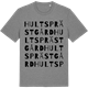 Mid Heather Gray t-shirt med Hults prästgård ordlek t-shirt
