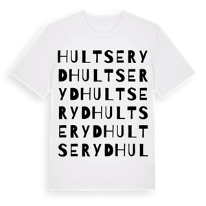 Hultseryd ordlek t-shirt – ekologisk bomull t-shirt från Pinshirt