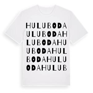 Huluboda ordlek t-shirt – ekologisk bomull t-shirt från Pinshirt