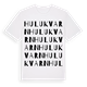 Hulukvarn ordlek t-shirt