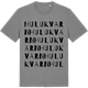 Mid Heather Gray t-shirt med Hulukvarn ordlek t-shirt