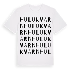 Hulukvarn ordlek t-shirt – ekologisk bomull t-shirt från Pinshirt