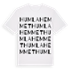 Humlahemmet ordlek t-shirt