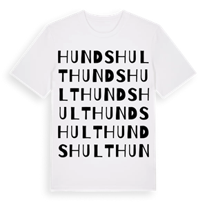Hundshult ordlek t-shirt – ekologisk bomull t-shirt från Pinshirt