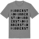 Mid Heather Gray t-shirt med Hunnerstad ordlek t-shirt