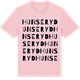 Pink Cotton t-shirt med Hunseryd ordlek t-shirt