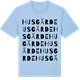 Blue Soul t-shirt med Husgärde ordlek t-shirt
