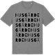 Mid Heather Gray t-shirt med Husgärde ordlek t-shirt