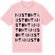 Pink Cotton t-shirt med Hustomta ordlek t-shirt