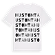 White t-shirt med Hustomta ordlek t-shirt
