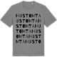 Mid Heather Gray t-shirt med Hustomta ordlek t-shirt