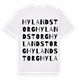 Hylandstorg ordlek t-shirt