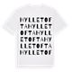 White t-shirt med Hylletofta ordlek t-shirt