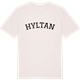 Vintage White t-shirt med Hyltan böjd t-shirt