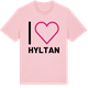 Pink Cotton t-shirt med Jag älskar Hyltan t-shirt stort tryck