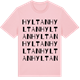 Pink Cotton t-shirt med Hyltan ordlek t-shirt