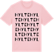 Pink Cotton t-shirt med Hylte ordlek t-shirt
