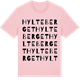 Pink Cotton t-shirt med Hylteberget ordlek t-shirt
