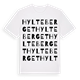 White t-shirt med Hylteberget ordlek t-shirt