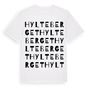 Hylteberget ordlek t-shirt – ekologisk bomull t-shirt från Pinshirt