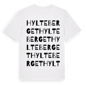 Hylteberget ordlek t-shirt – ekologisk bomull t-shirt från Pinshirt