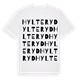 White t-shirt med Hylteryd ordlek t-shirt