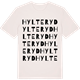Vintage White t-shirt med Hylteryd ordlek t-shirt