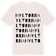 Vintage White t-shirt med Hyltorna ordlek t-shirt
