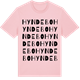 Pink Cotton t-shirt med Hyndebo ordlek t-shirt