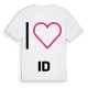 Jag älskar Id t-shirt stort tryck