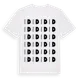 White t-shirt med Id ordlek t-shirt