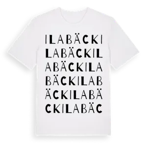 Ilabäck ordlek t-shirt – ekologisk bomull t-shirt från Pinshirt