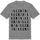 Mid Heather Gray t-shirt med Illerås ordlek t-shirt