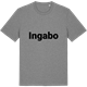 Mid Heather Gray t-shirt med Ingabo fetstil t-shirt