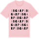 Pink Cotton t-shirt med Ingarp ordlek t-shirt