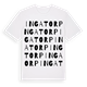 White t-shirt med Ingatorp ordlek t-shirt