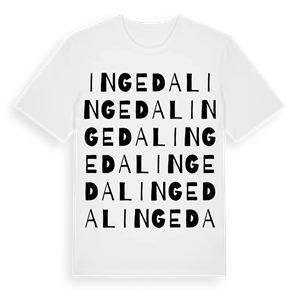 Ingedal ordlek t-shirt – ekologisk bomull t-shirt från Pinshirt