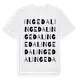 White t-shirt med Ingedal ordlek t-shirt